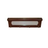 A Mahogany Mirror Backed Coat Rack, Gilted Gallery