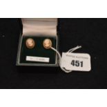 A Pair of 9ct Gold Cameo Earrings