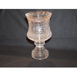 A Large Tyrone Crystal Presentation Trophy (15"High) - believed to be a replica of the cup presented