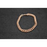 A Very Heavy 9ct Gold Bracelet