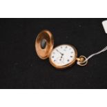 A Very Nice Gold Rolex 1/2 Hunter Pocket Watch