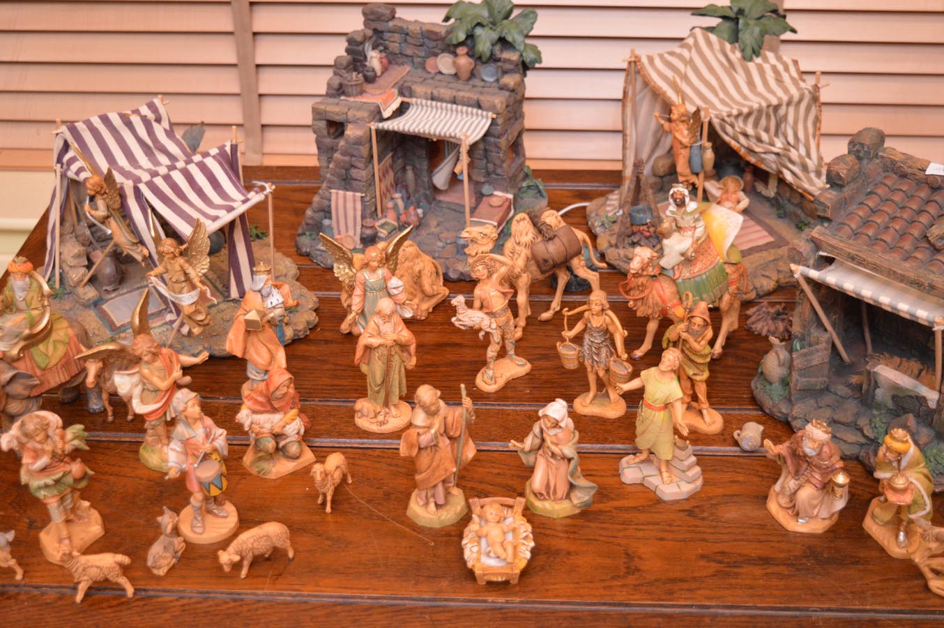 A Very Large Nativity Set and Village Scene