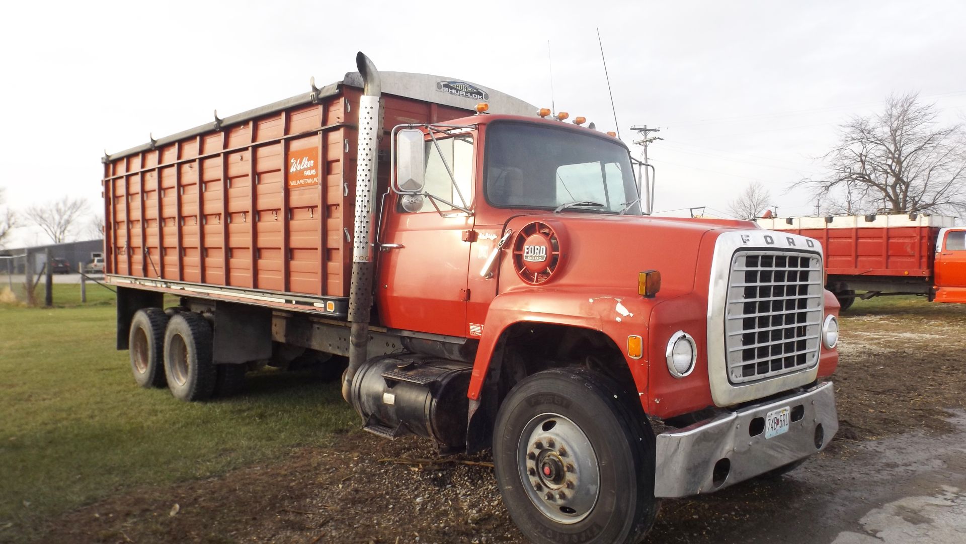 1981 Ford 9000 Tandem Axle Truck, Cummins, 14spd, 20' Knapheide grain bed and hoist with Shur-Lok