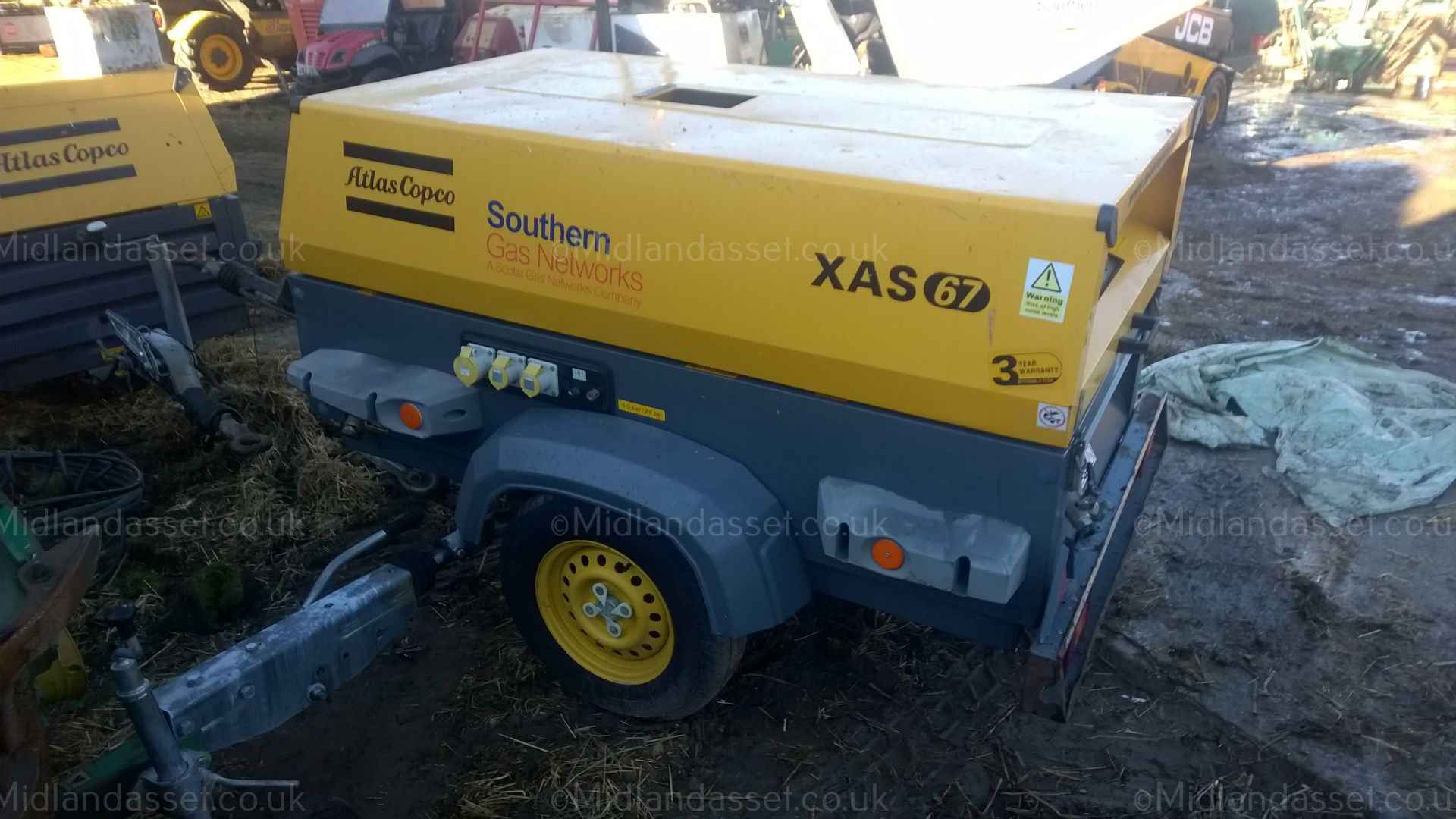 ATLAS COPCO XAS 67 COMPRESSOR - Image 7 of 8