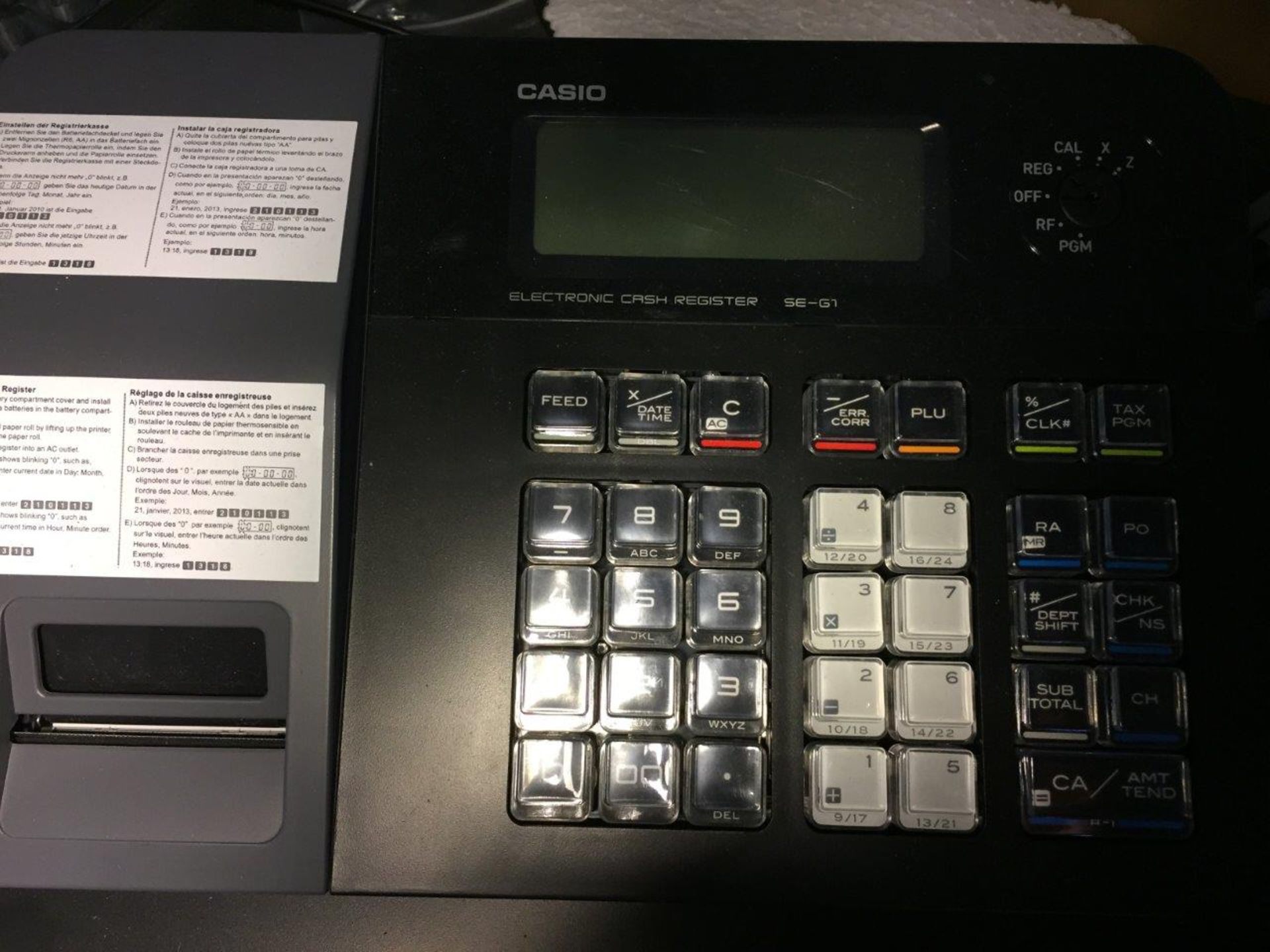 CASIO CASH REGISTER WITH KEY