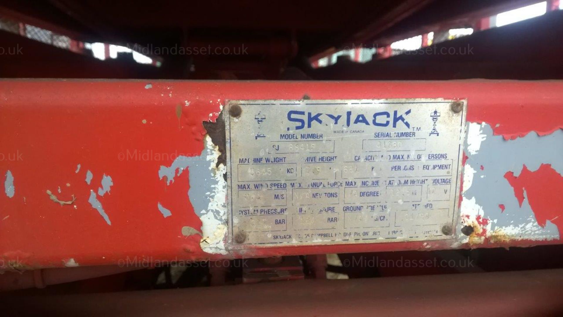 1999 SKYJACK SJ88415 SCISSOR LIFT - Image 4 of 4