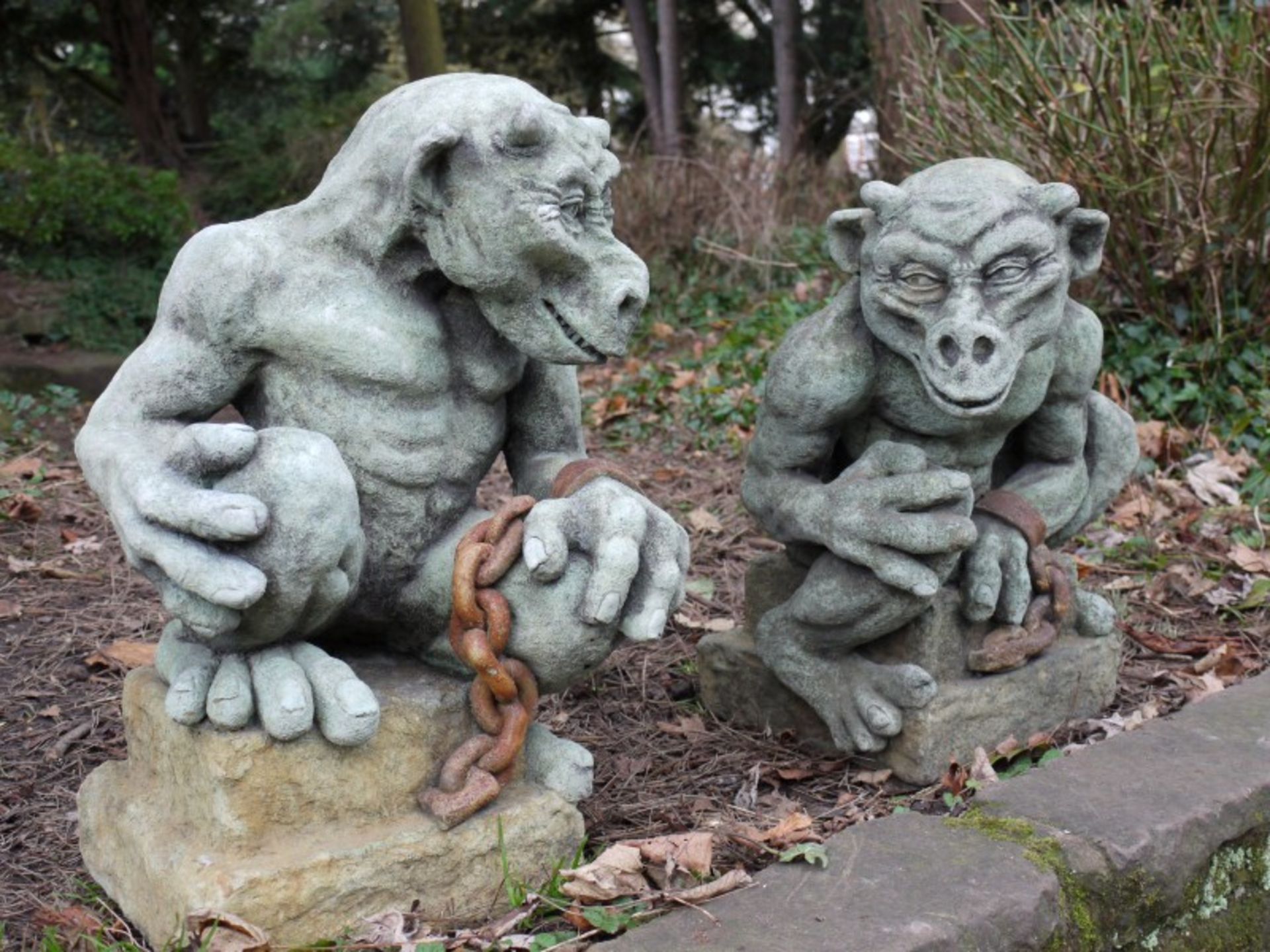 PAIR OF GARGOYLES - Image 12 of 12