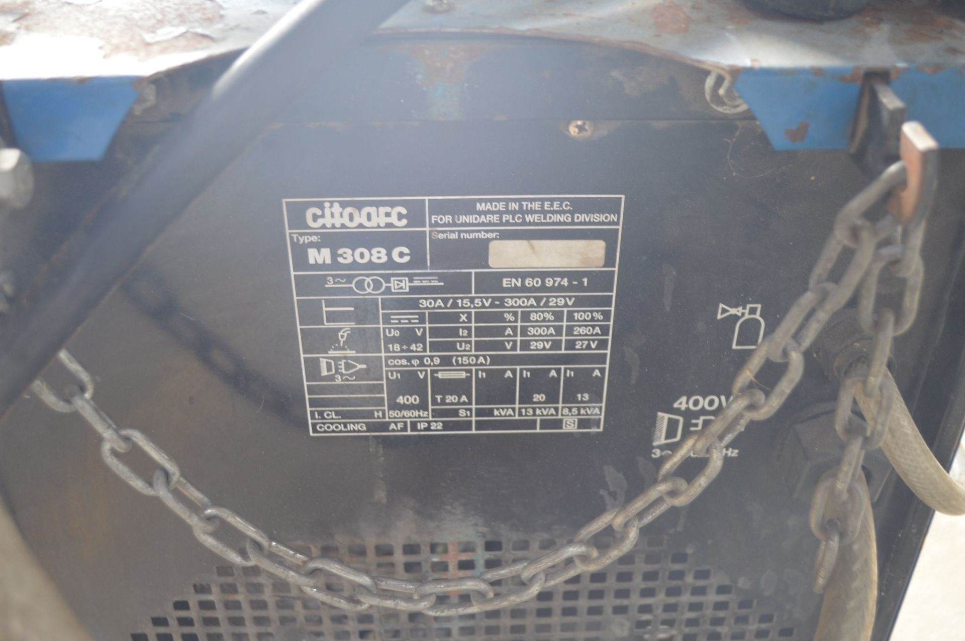 OERLIKON CITOARC M308C POWER WELDER 3 PHASE *NO VAT* - Image 5 of 7
