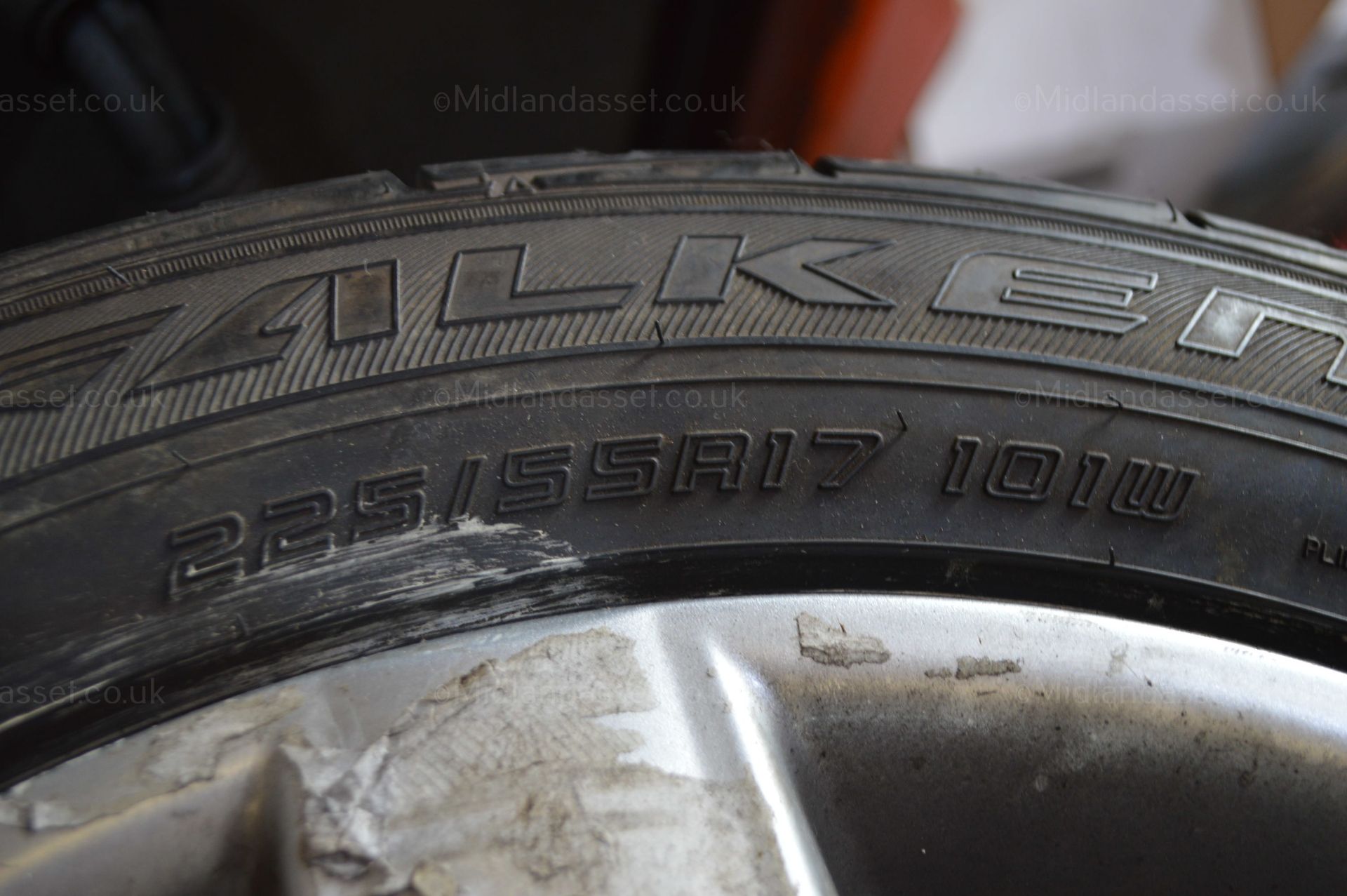 4 x 17"" AUDI ALLOY WHEELS AND TYRES *NO VAT* - Image 6 of 8