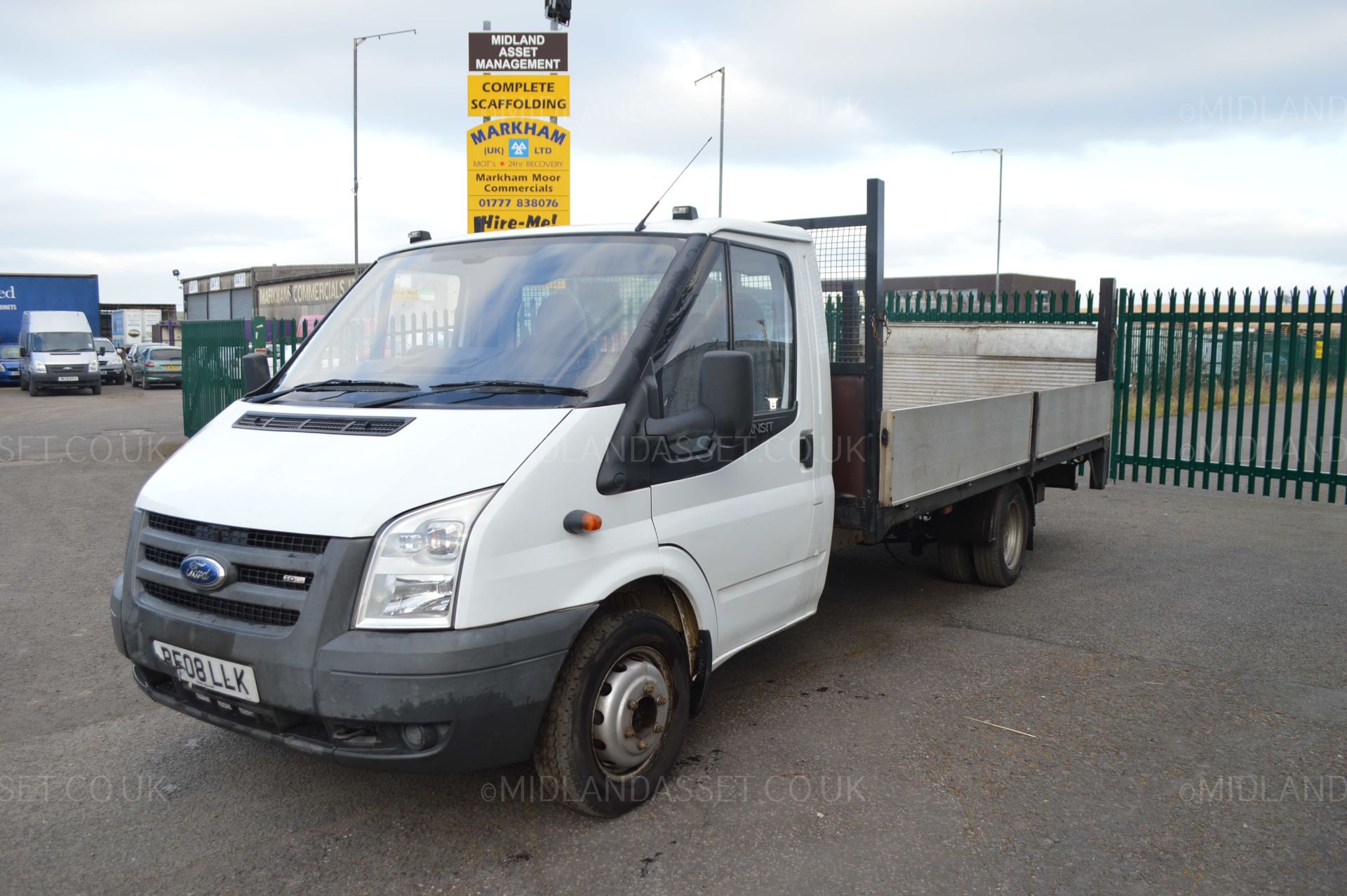 KB - 2008/08 REG FORD TRANSIT 115 T350EF RWD FLATBED - NEW ENGINE FITTED *NO VAT*   DATE OF - Image 3 of 18