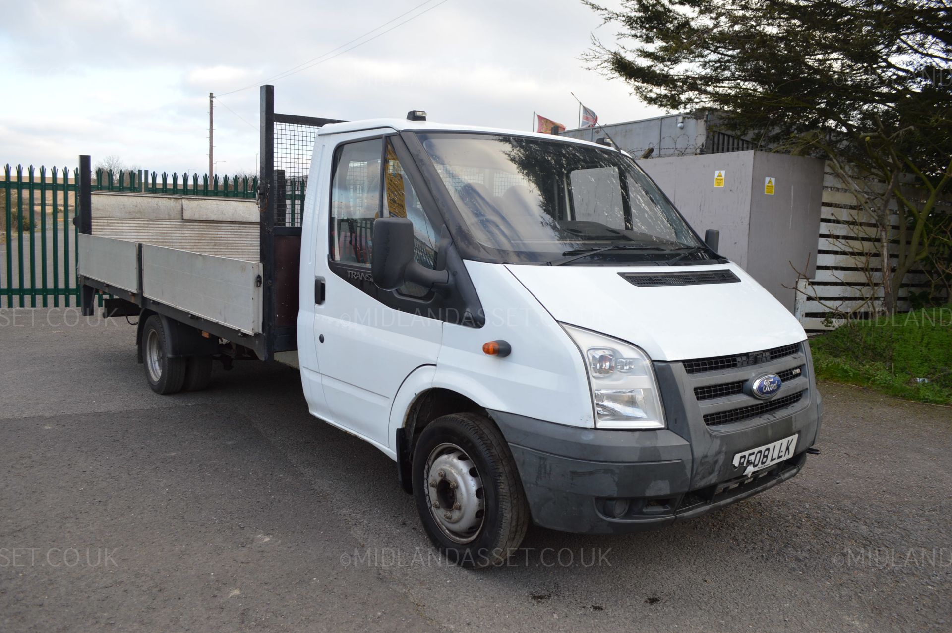 KB - 2008/08 REG FORD TRANSIT 115 T350EF RWD FLATBED - NEW ENGINE FITTED *NO VAT*   DATE OF