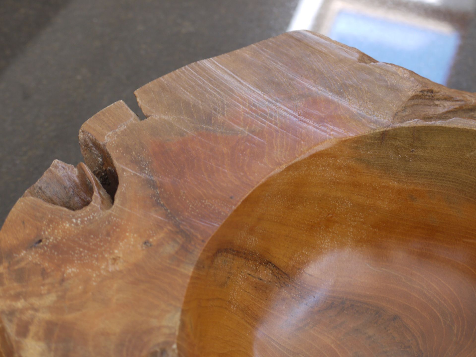 WOOD BOWL (50 CM) - Image 3 of 5