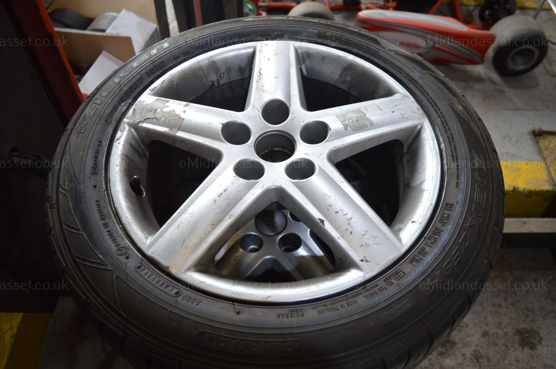 4 x 17"" AUDI ALLOY WHEELS AND TYRES *NO VAT* - Image 2 of 8