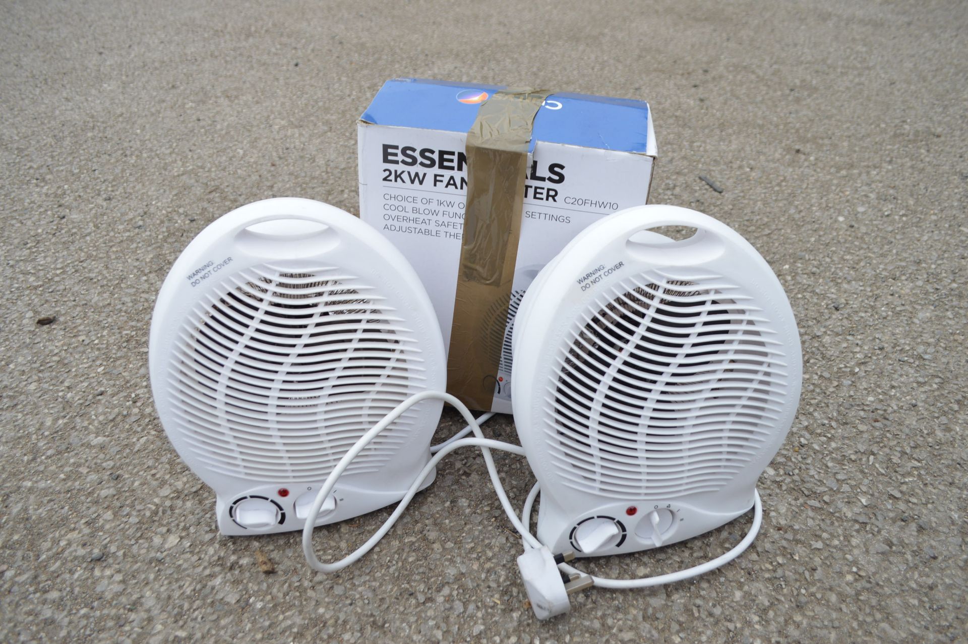 X3 FAN HEATERS 2KW C20FHW10 *NO VAT* UNTESTED  COLLECTION / VIEWING FROM MARKHAM MOOR, DN22 0QU