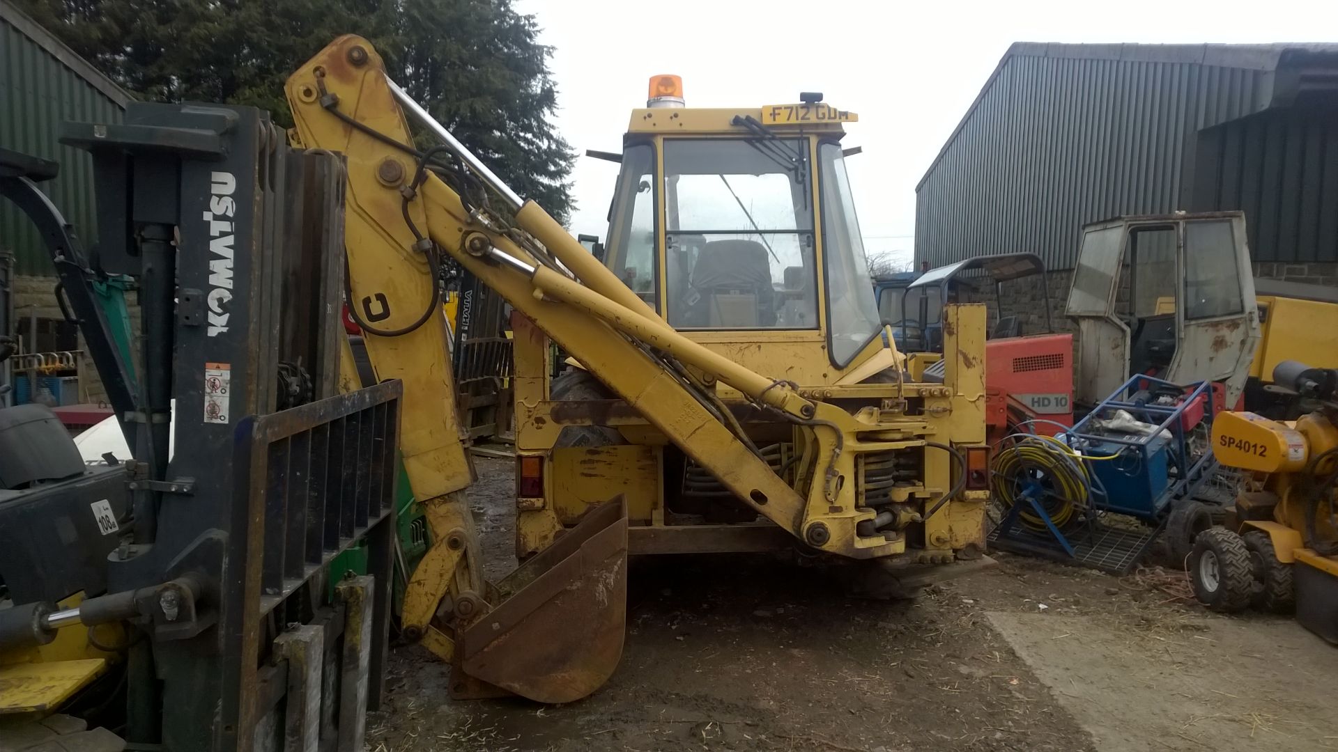 DS - 1988/F REG CATERPILLAR 428 4X4 EXCAVATOR/DIGGER - WITH A 4 IN 1 BUCKET *PLUS VAT*   SHOWING 1 - Image 13 of 13