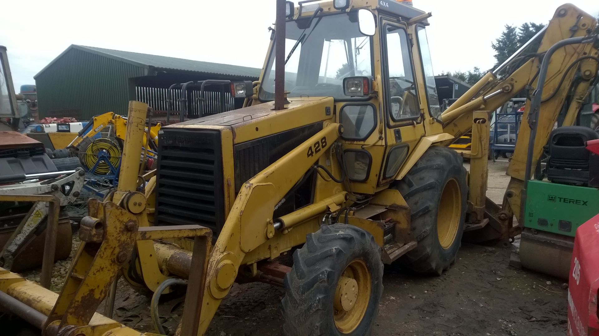 DS - 1988/F REG CATERPILLAR 428 4X4 EXCAVATOR/DIGGER - WITH A 4 IN 1 BUCKET *PLUS VAT*   SHOWING 1 - Image 5 of 13