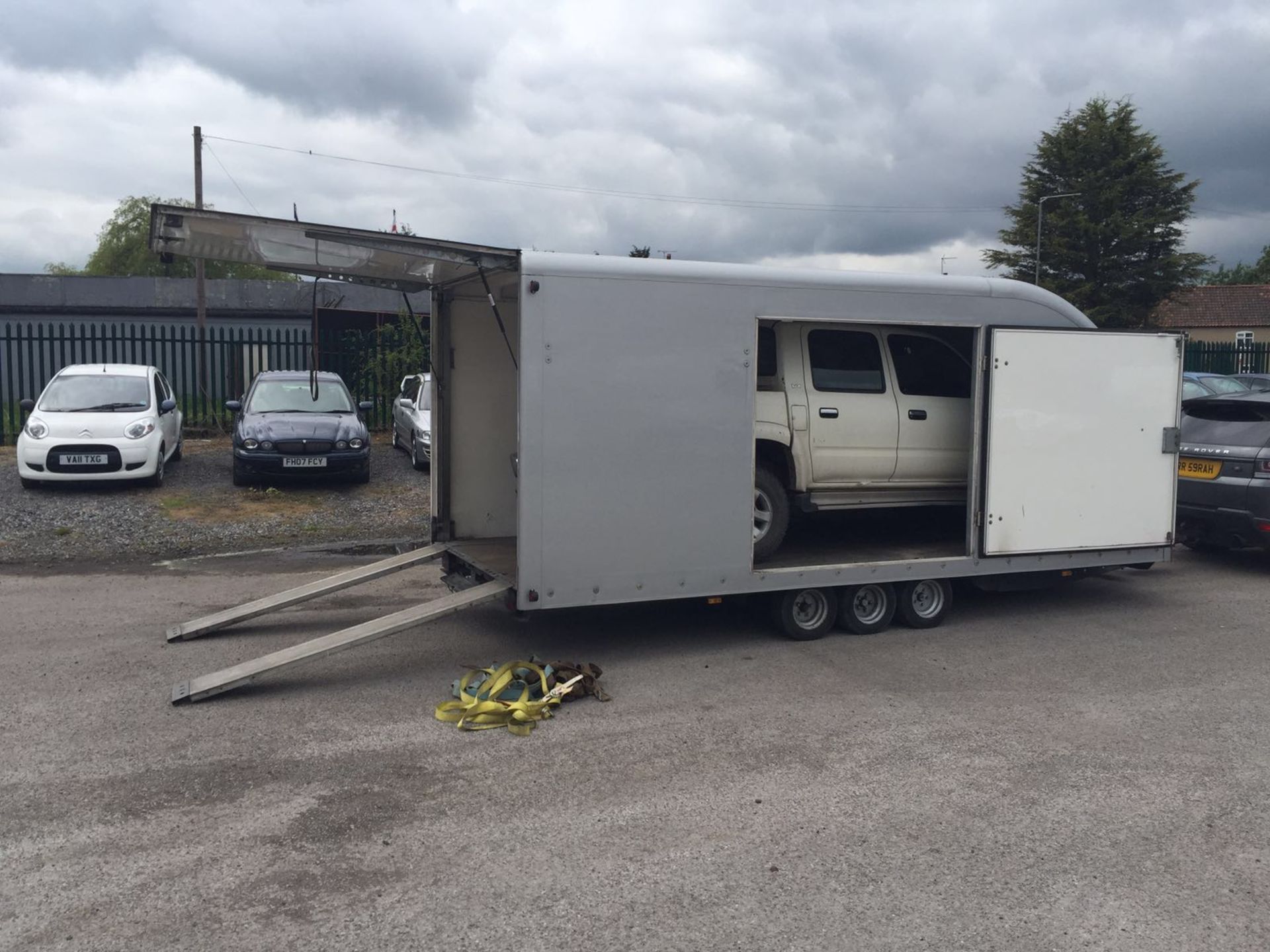 2005 TRI-AXLE TILT BED BRIAN JAMES CAR TRANSPORTER TRAILER - FITTED WITH LED LIGHTS *NO VAT* - Image 12 of 17