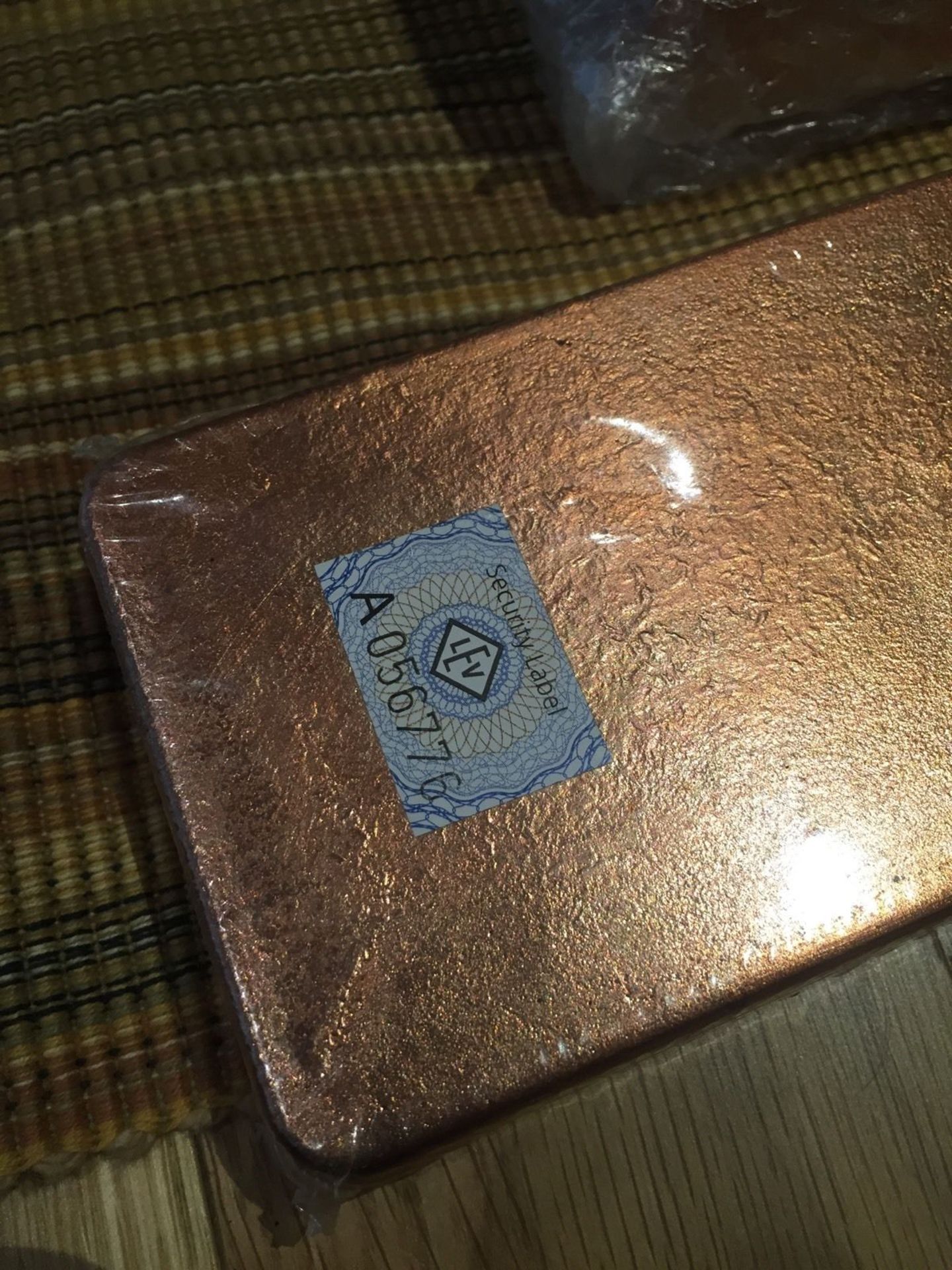 1 x 5kg  German Sealed Copper Bullion (Geiger) , 5kg Each - Investment sealed and stamped - see pics - Image 3 of 3