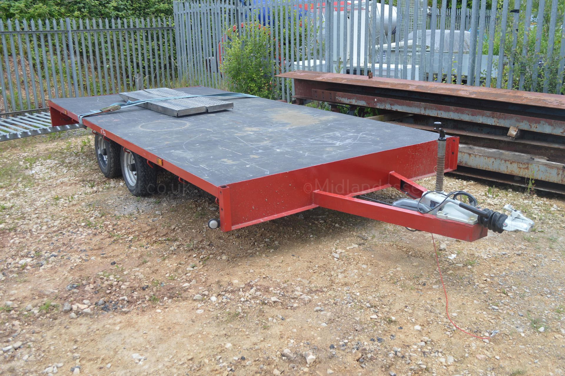1996 FLATBED 3.5 TONNE TWIN AXLE TRAILER *NO VAT* - Image 6 of 6