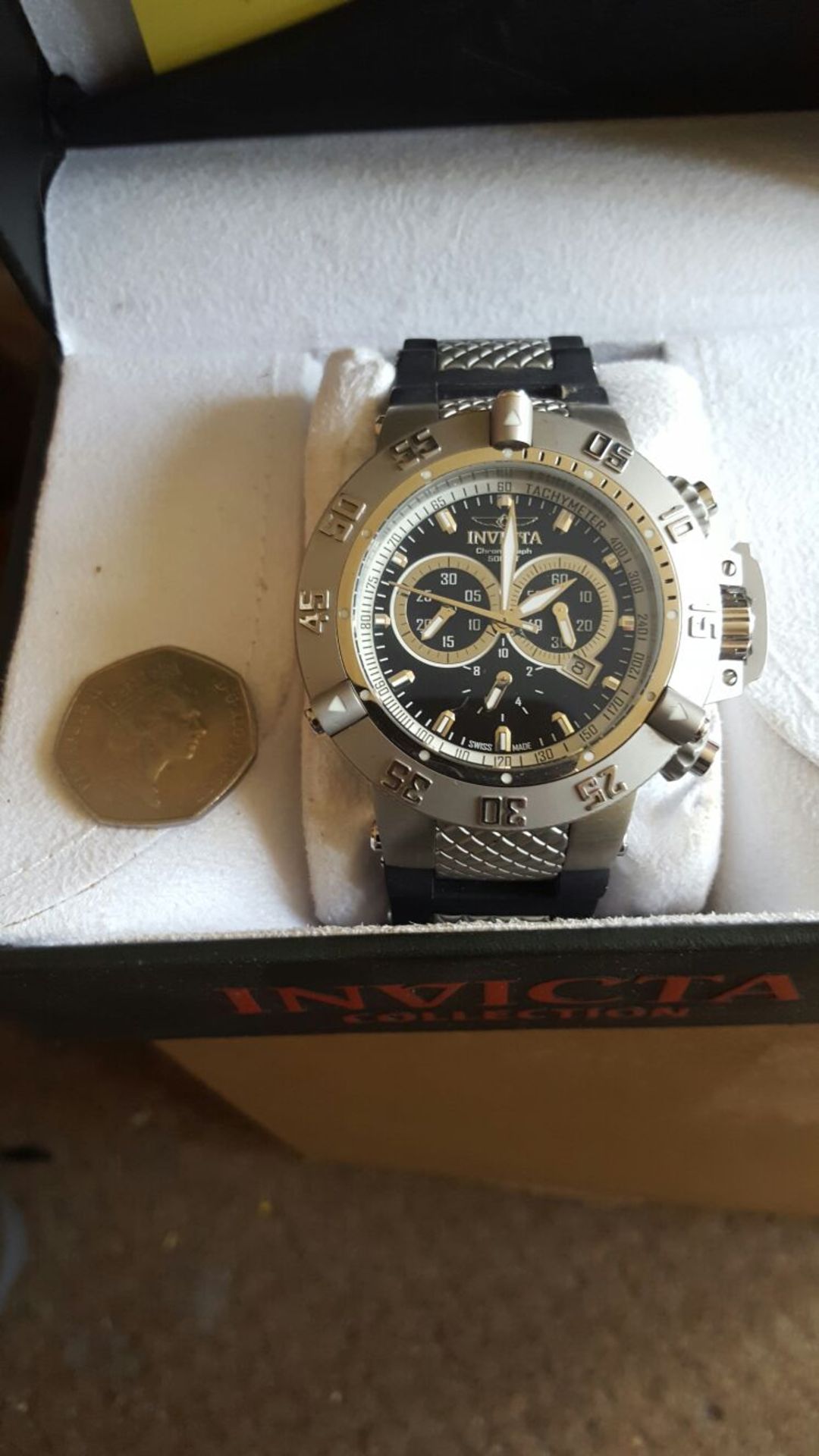 INVICTA SUBAQUA CHRONOGRAPH MENS WATCH HUGE 50mm BNIB - Image 2 of 5