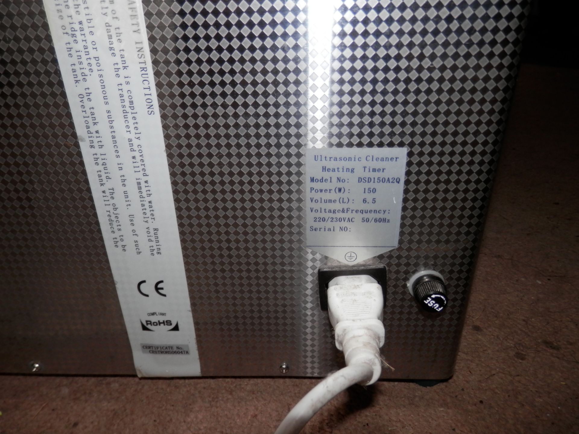 FULLY WORKING SONIC WAVE, ULTRA SONIC CLEANER 6.5L, 150 WATTS, GREAT CONDITION. COST OVER £200 NEW - Image 9 of 10