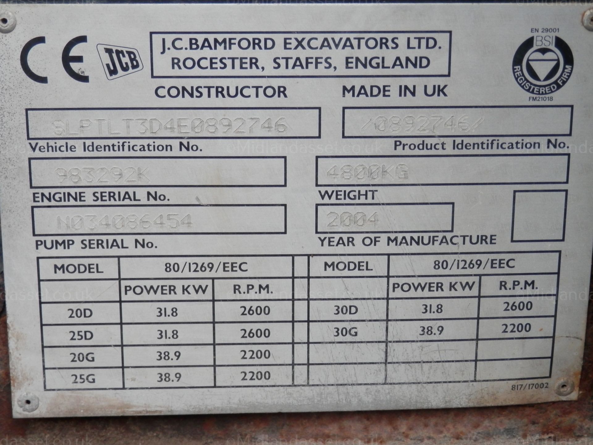 2004 JCB 30D TELETRUCK WITH BAGGING BUCKET - Image 11 of 11