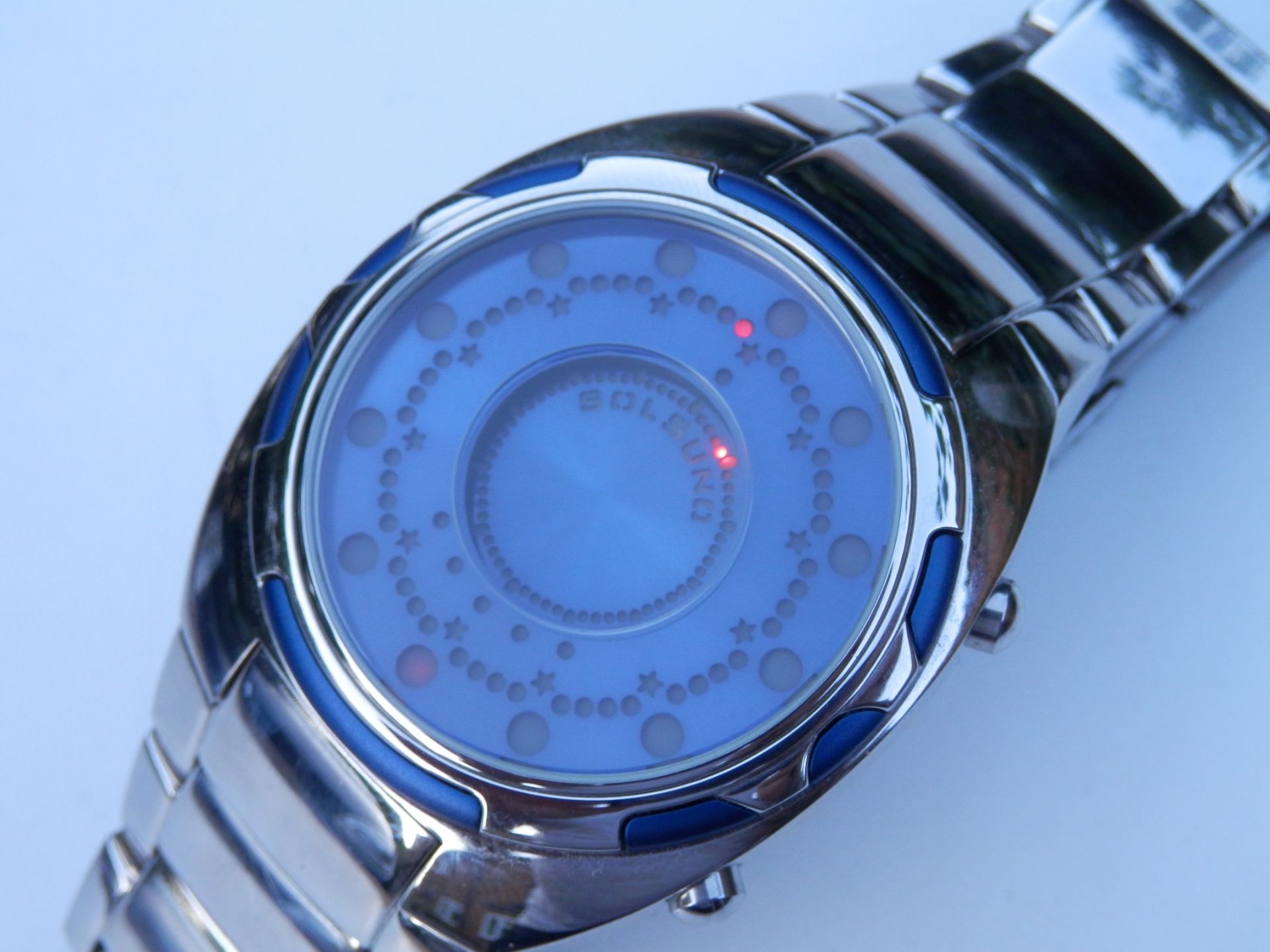 RRP £150 SOLSANO DIGITAL DOT WATCH, NEW/OLD STOCK FROM A CLOSING WATCH SHOP, NEW BATTERY & WORKING. - Image 7 of 10