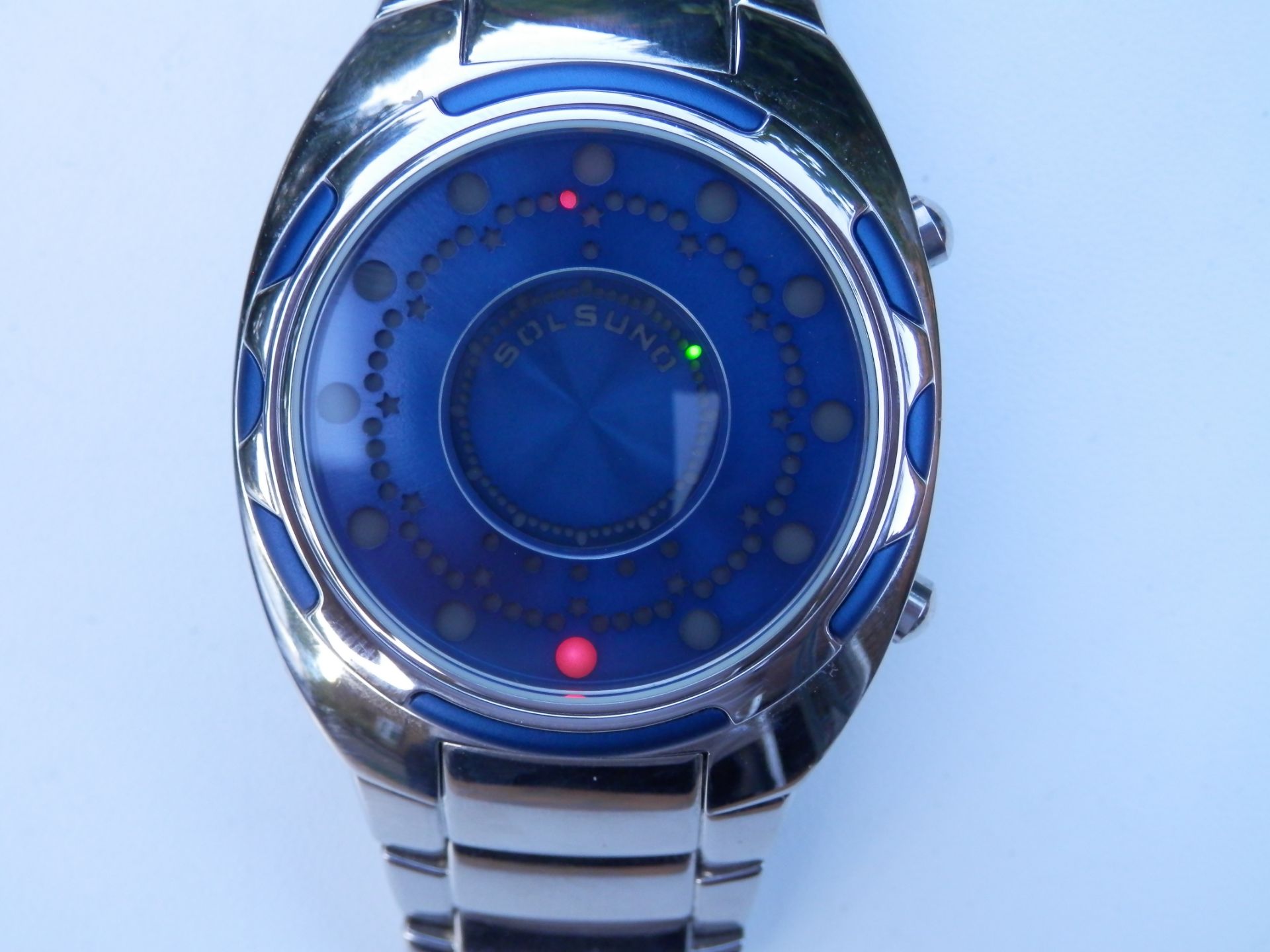 RRP £150 SOLSANO DIGITAL DOT WATCH, NEW/OLD STOCK FROM A CLOSING WATCH SHOP, NEW BATTERY & WORKING.