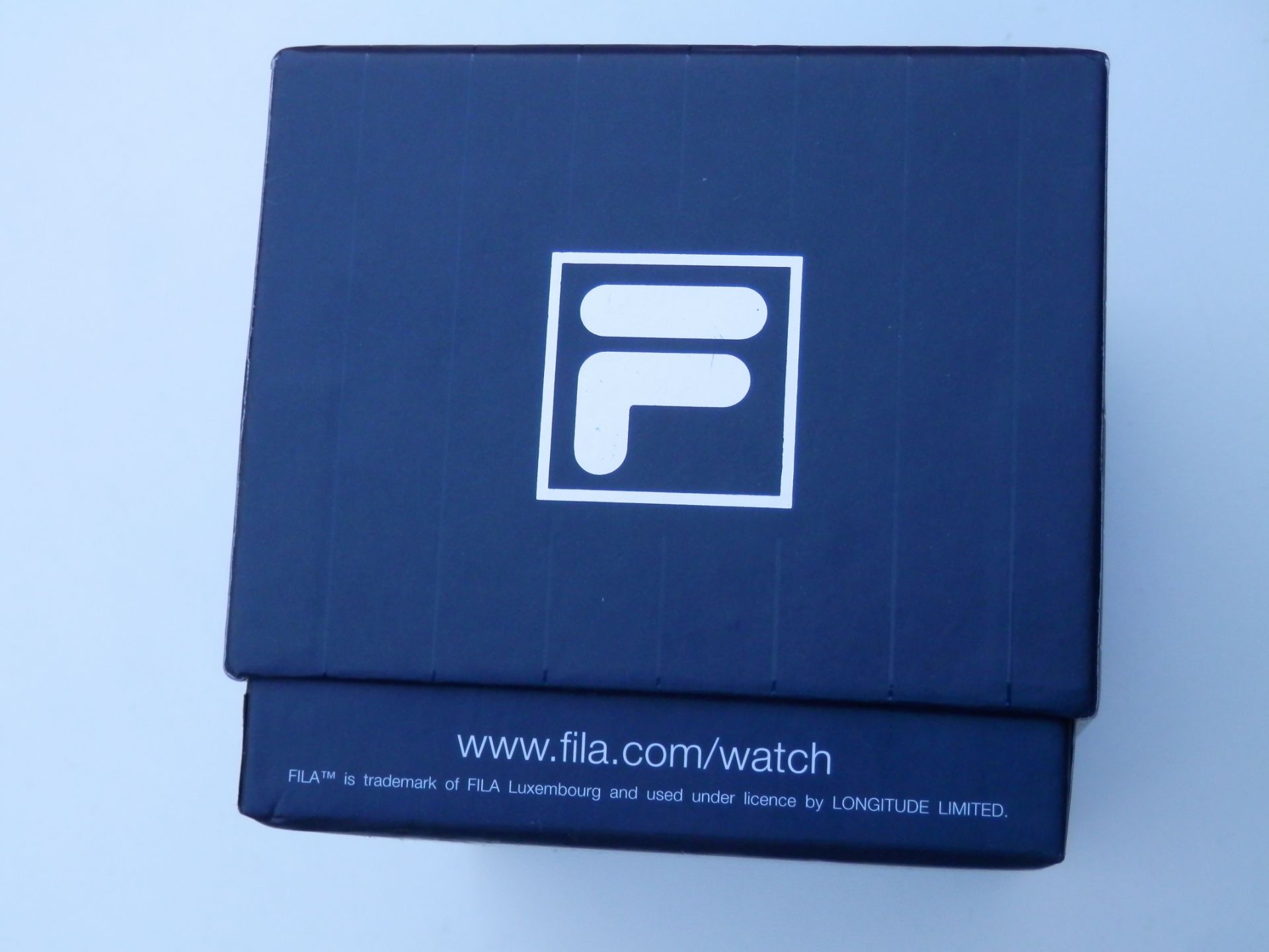 RRP £125 NEW GENTS GENUINE FILA FINTAGE FULL STAINLESS QUARTZ DATE WATCH IN BOX. - Image 12 of 14