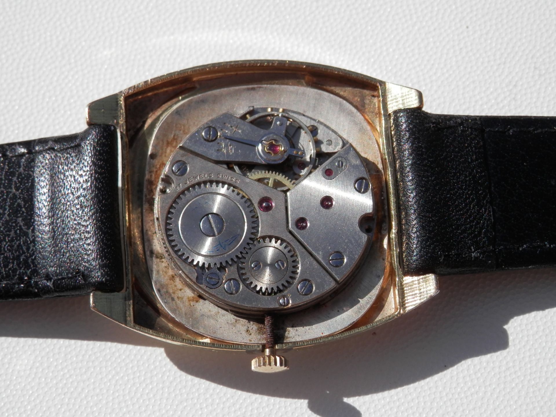 1960S VINTAGE GENTS ROTARY 17 JEWEL SWISS MADE INCABLOC HAND WIND WORKING WATCH, JUST SERVICED. - Image 6 of 11