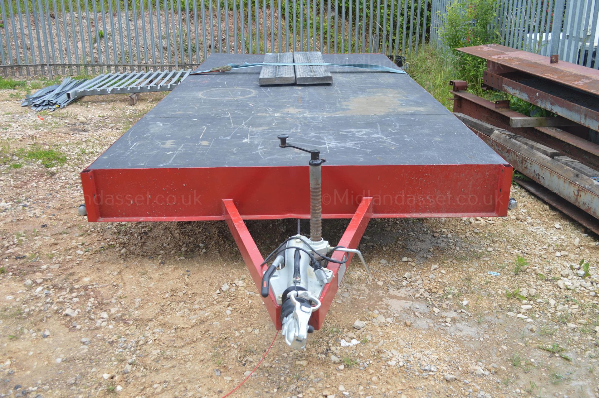 1996 FLATBED 3.5 TONNE TWIN AXLE TRAILER *NO VAT* - Image 2 of 6