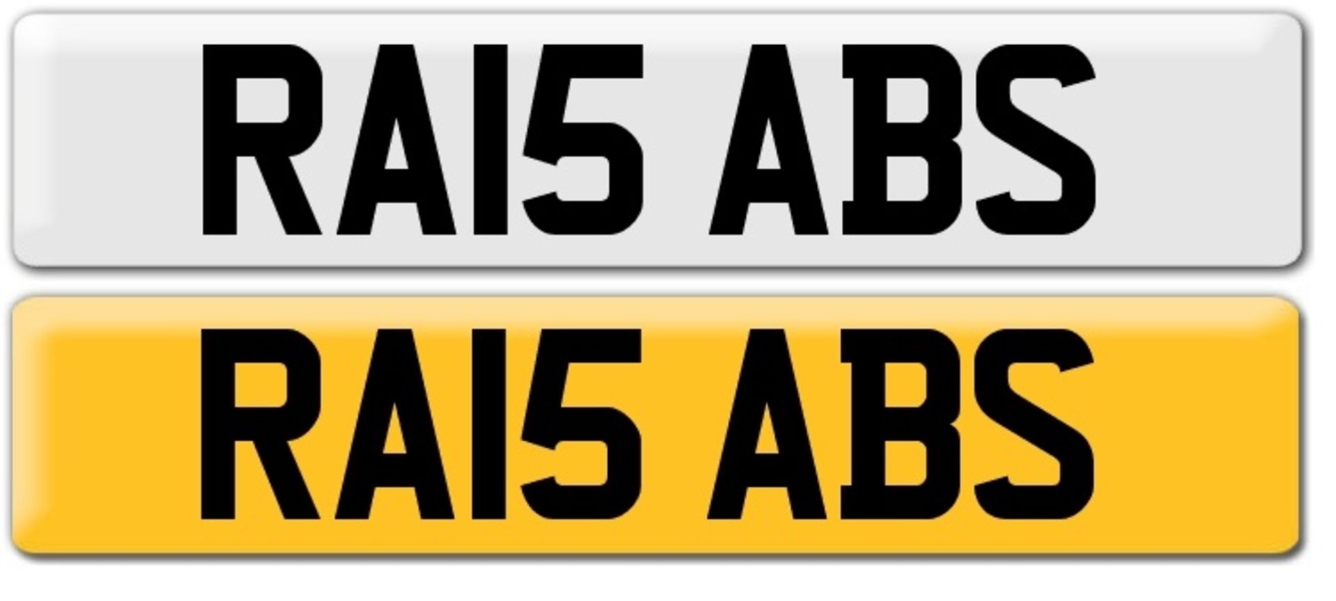 RA15 ABS - REGISTRATION PLATE - ON RETENTION UNTIL 28/2/2026 *NO VAT*