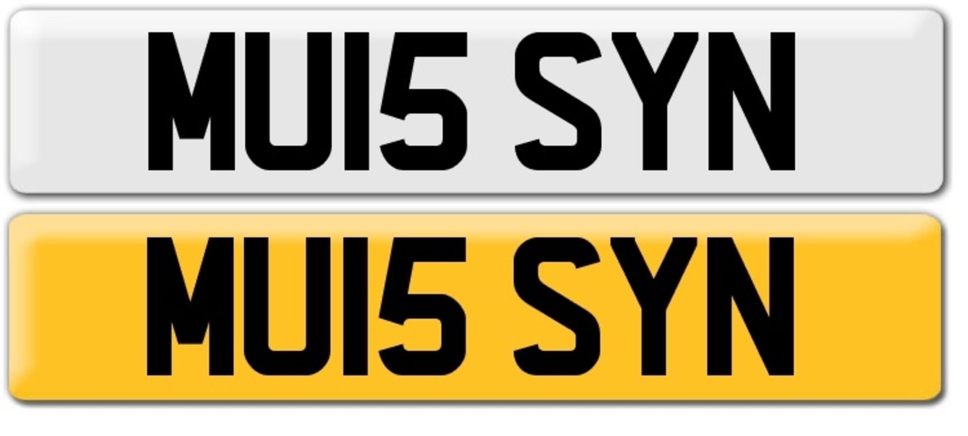 MU15 SYN - REGISTRATION PLATE - ON RETENTION UNTIL 28/2/2026 *NO VAT*