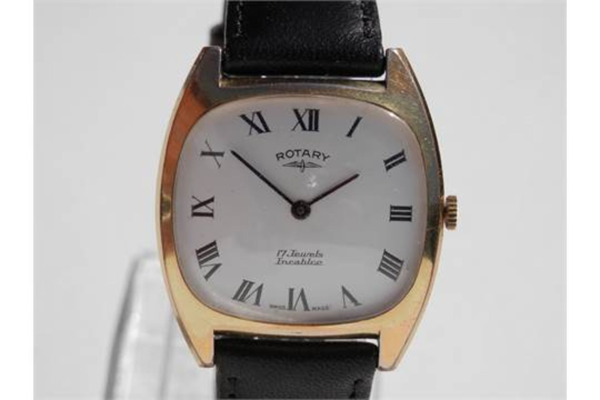 1960S VINTAGE GENTS ROTARY 17 JEWEL SWISS MADE INCABLOC HAND WIND WORKING WATCH, JUST SERVICED. - Image 6 of 15