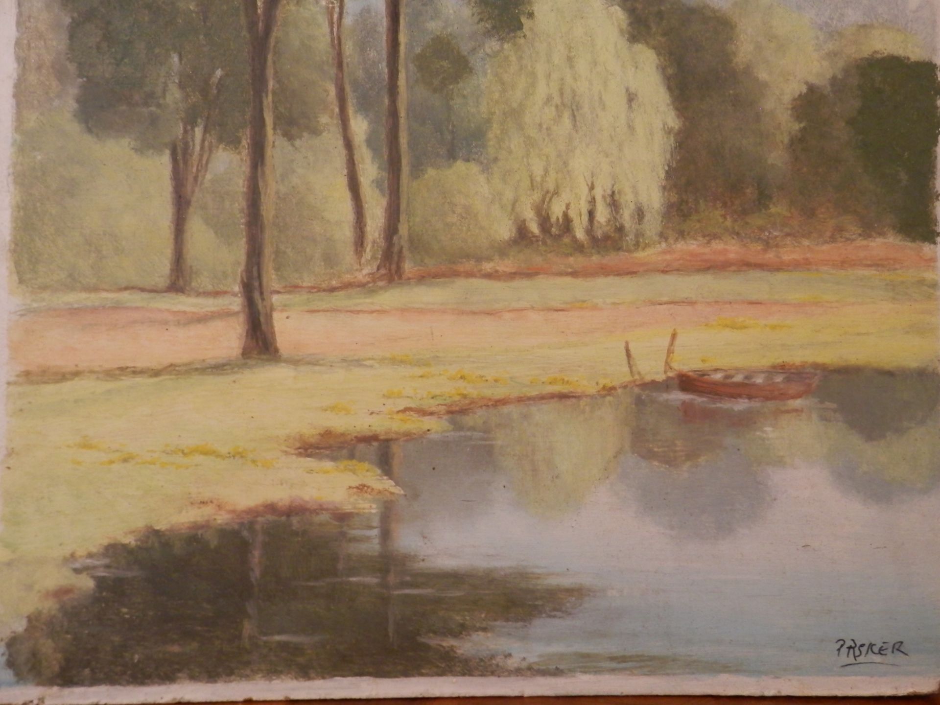 2 x LOVELY VINTAGE WATER COLOUR PAINTINGS BY "PASKER", ONE FRAMED. - Image 6 of 8