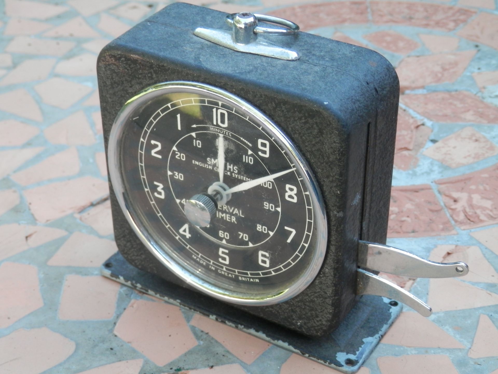 7 INTERESTING WORKING VINTAGE MECHANICAL CLOCKS, INTERVAL TIMER & POCKET WATCH. - Image 11 of 18