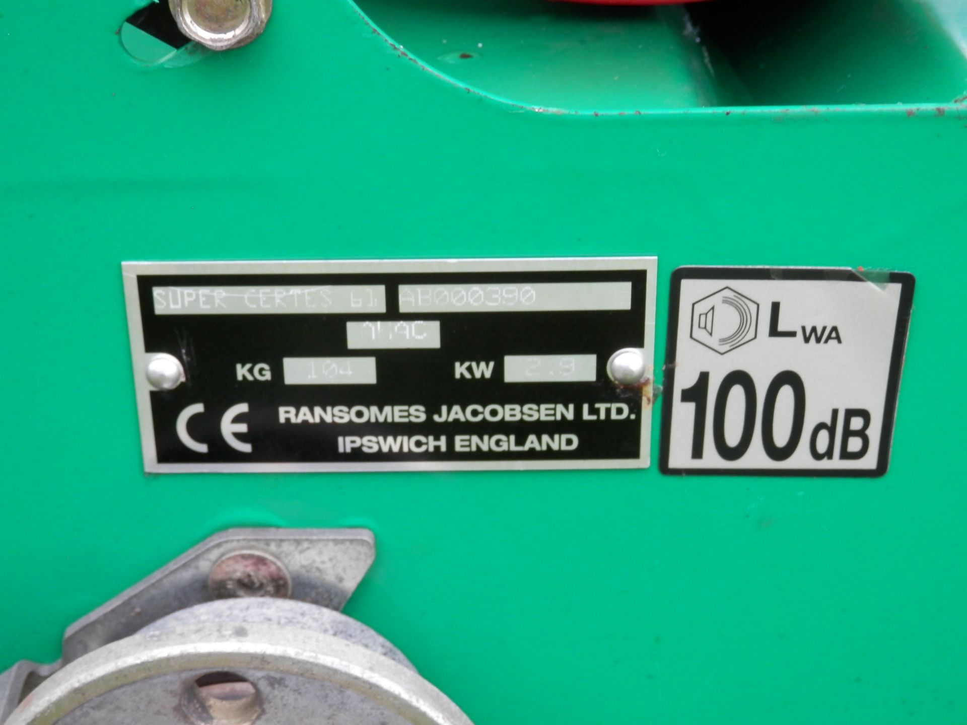 2004 WORKING RANSOMES SUPER CERTES 61CM CUT SELF PROPELLED HONDA ENGINED MOWER. - Image 3 of 10