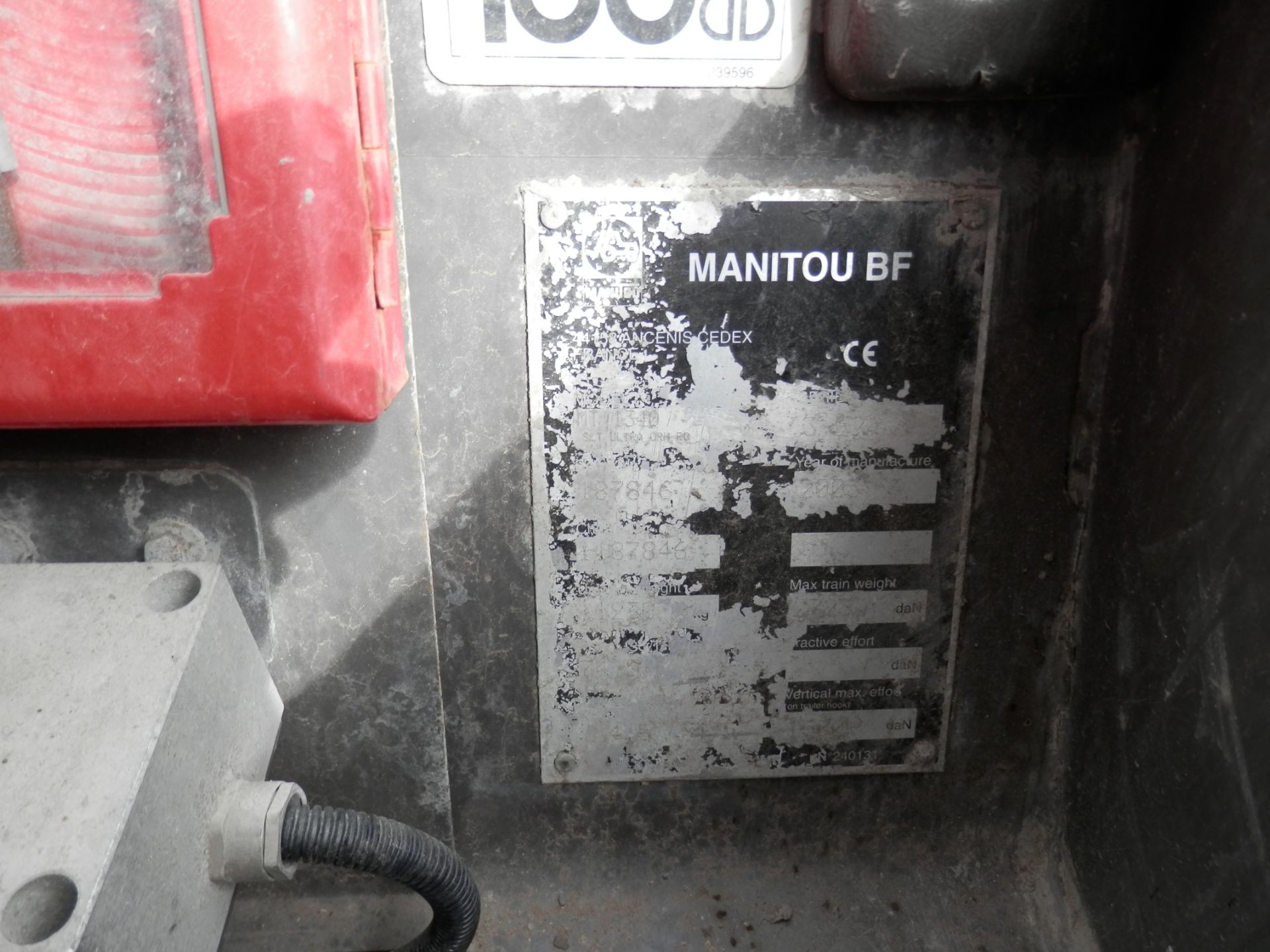 2003 MANITOU MANISCOPIC TELE LIFT WITH FORKS,3.5 TONNE LIFT CAPACITY. - Image 8 of 10