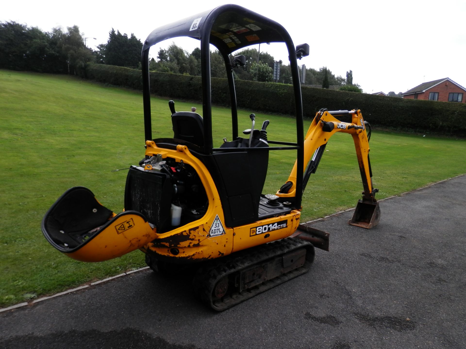 JCB 8014 CTS TRACKED MINI DIGGER, ALL WORKING INCLUDING BUCKET.INTERNAL BOOM HOSES. - Image 3 of 13