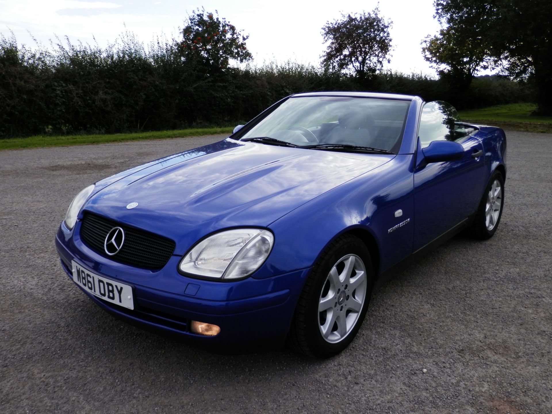 2000/W MERCEDES SLK 230 KOMPRESSOR CONVERTIBLE, BLUE, BLACK LEATHER 158K MILES. MOT MARCH 2017. - Image 8 of 37