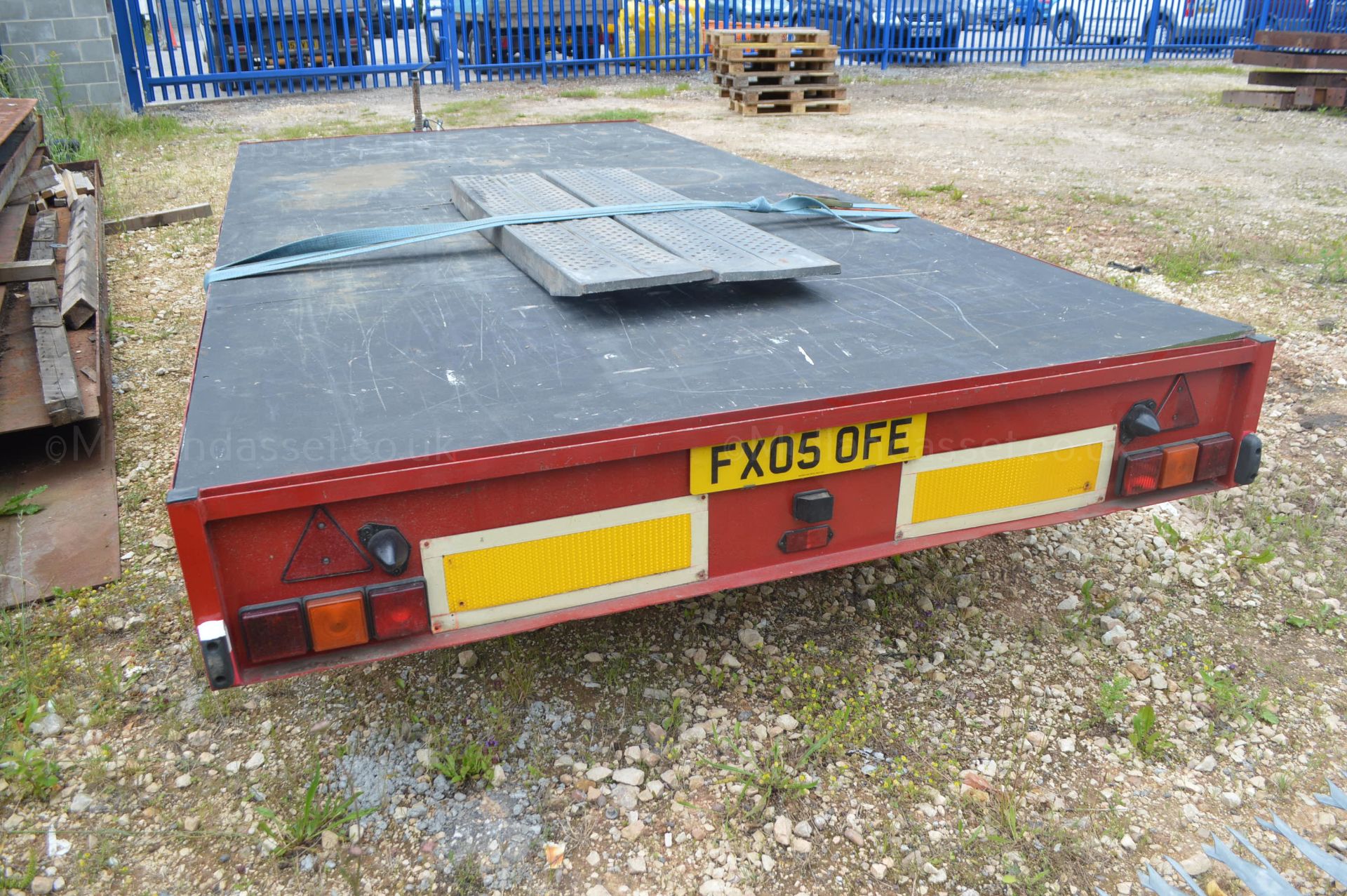 1996 FLATBED 3.5 TONNE TWIN AXLE TRAILER *NO VAT* - Image 4 of 6