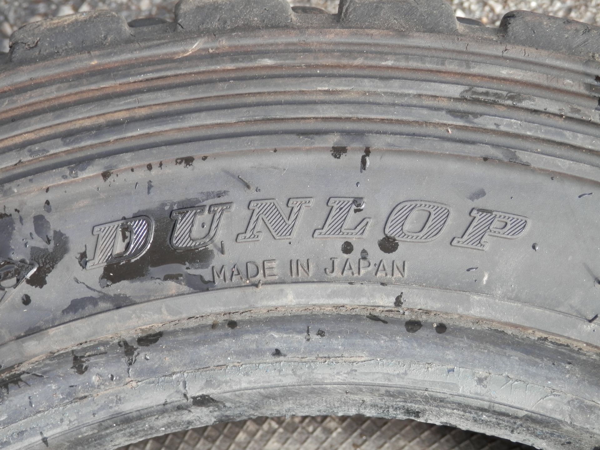 4 X DUNLOP DIREZZA RALLYE/OFF ROAD TYRES, 185/65/15 FROM A 2000 MITSUBISHI EVOLUTION. - Image 2 of 8