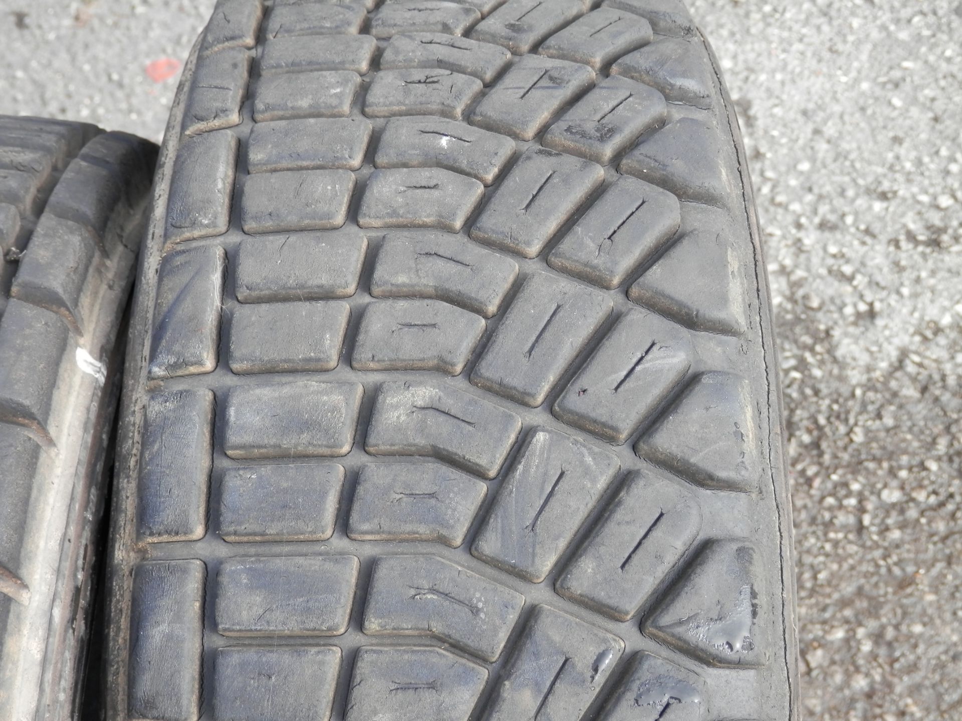 4 X DUNLOP DIREZZA RALLYE/OFF ROAD TYRES, 185/65/15 FROM A 2000 MITSUBISHI EVOLUTION. - Image 3 of 8