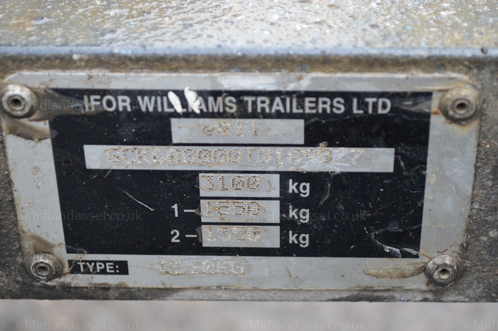 1996 IFOR WILLIAMS GD1060 TWIN AXLE TRAILER - Image 7 of 9