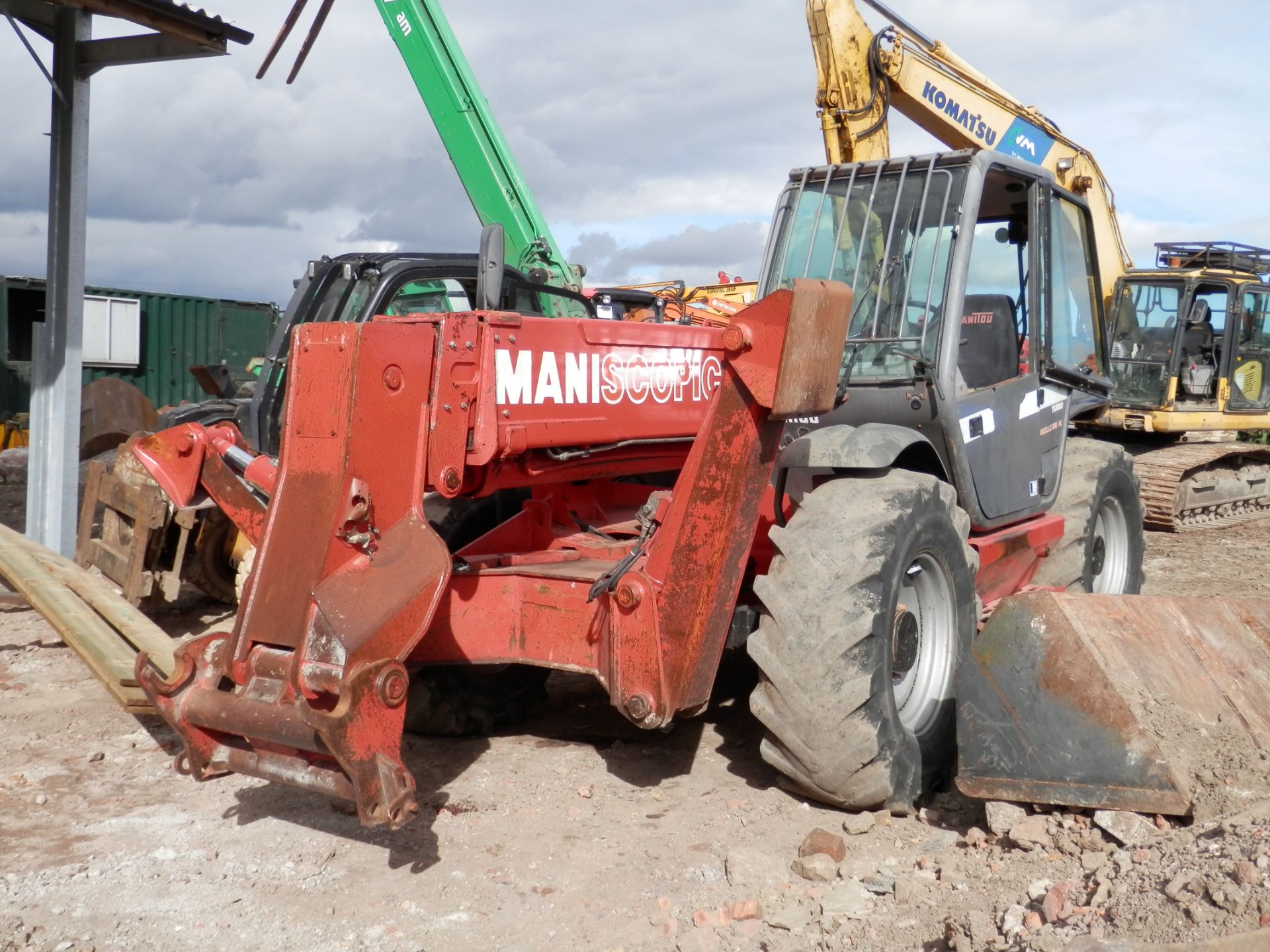 2003 MANITOU MANISCOPIC TELE LIFT WITH FORKS,3.5 TONNE LIFT CAPACITY. - Image 6 of 10