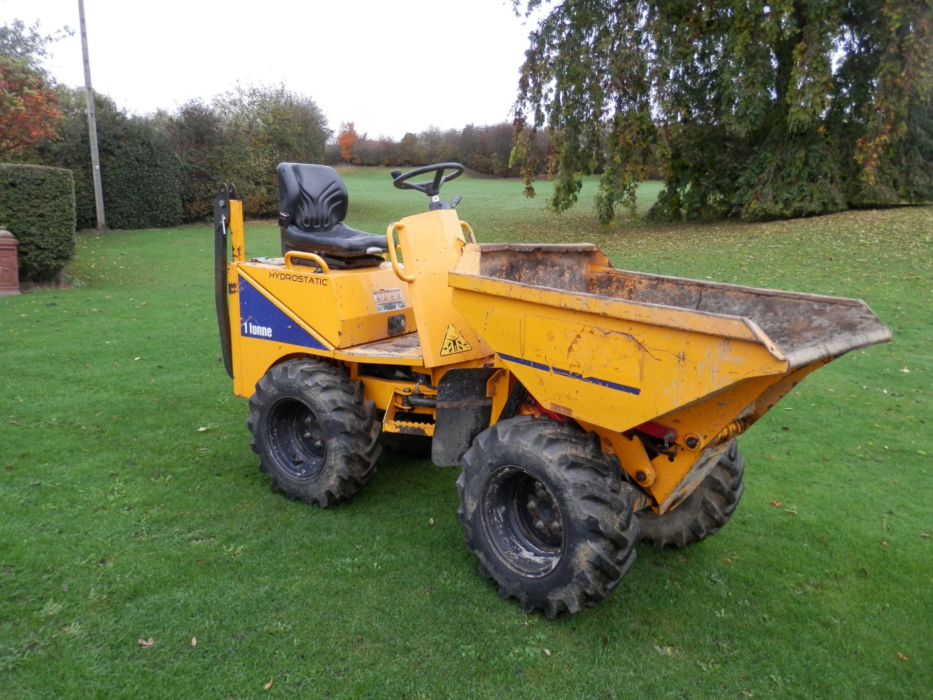 2007 THWAITES 1 TONNE DUMPER, IN GOOD WORKING ORDER, LESS THAN 2000 HOURS. DIESEL ENGINE. - Bild 4 aus 14