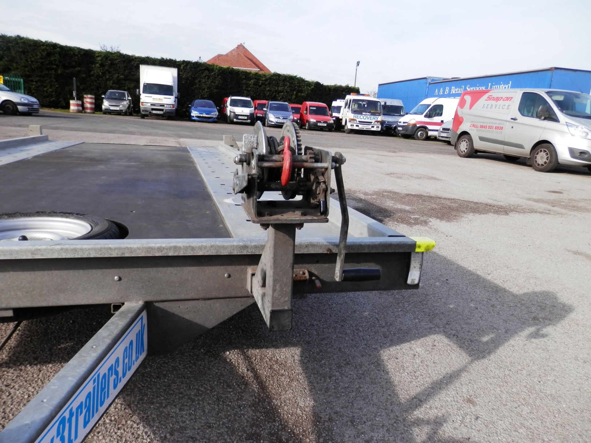 2014 GRAHAM EDWARDS GTX3, 3 TONNE CAR TRAILER, RAMPS & WINCH. GREAT CONDITION THROUGHOUT,NO VAT - Image 9 of 16