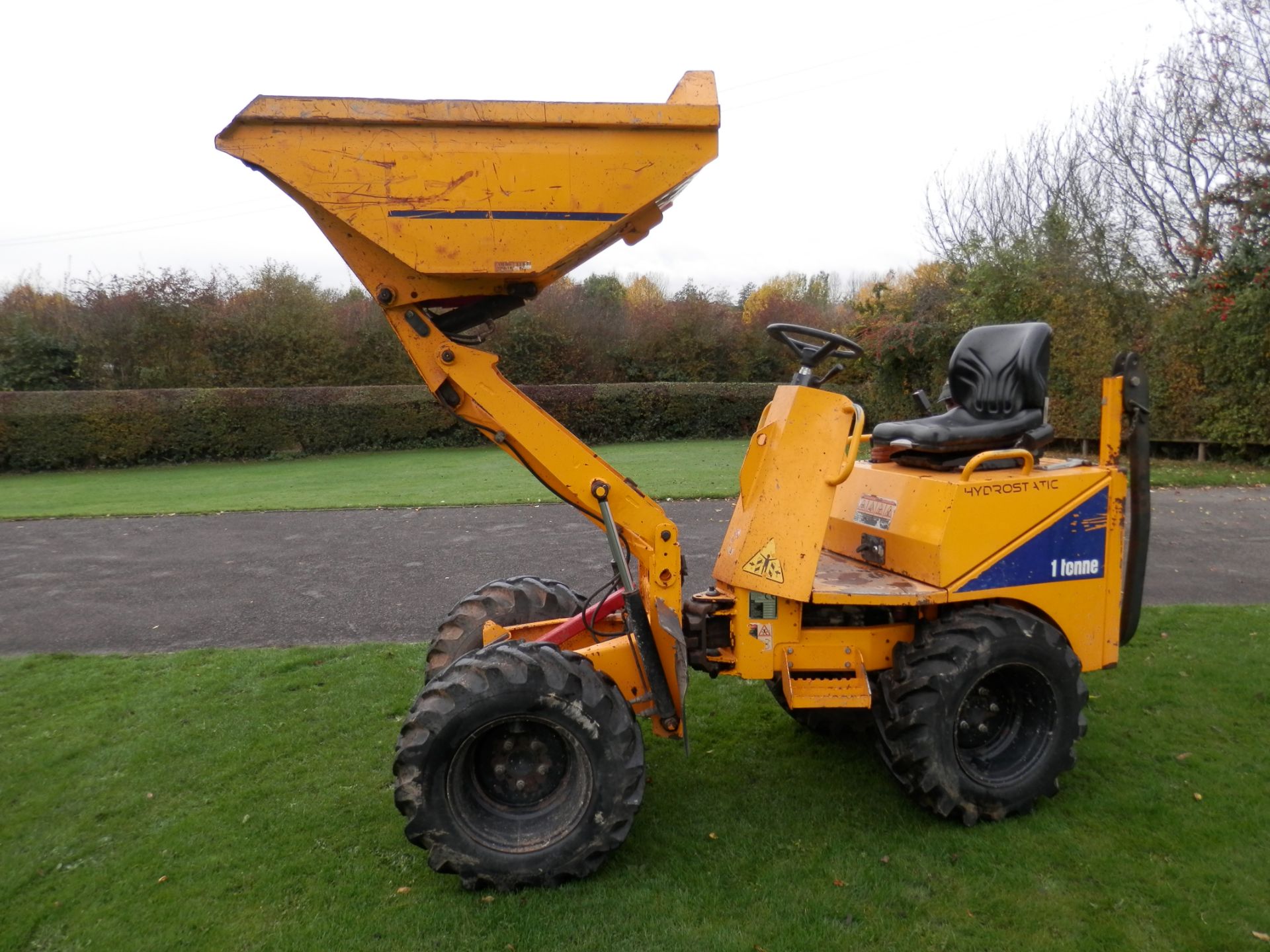 2007 THWAITES 1 TONNE DUMPER, IN GOOD WORKING ORDER, LESS THAN 2000 HOURS. DIESEL ENGINE. - Image 12 of 14