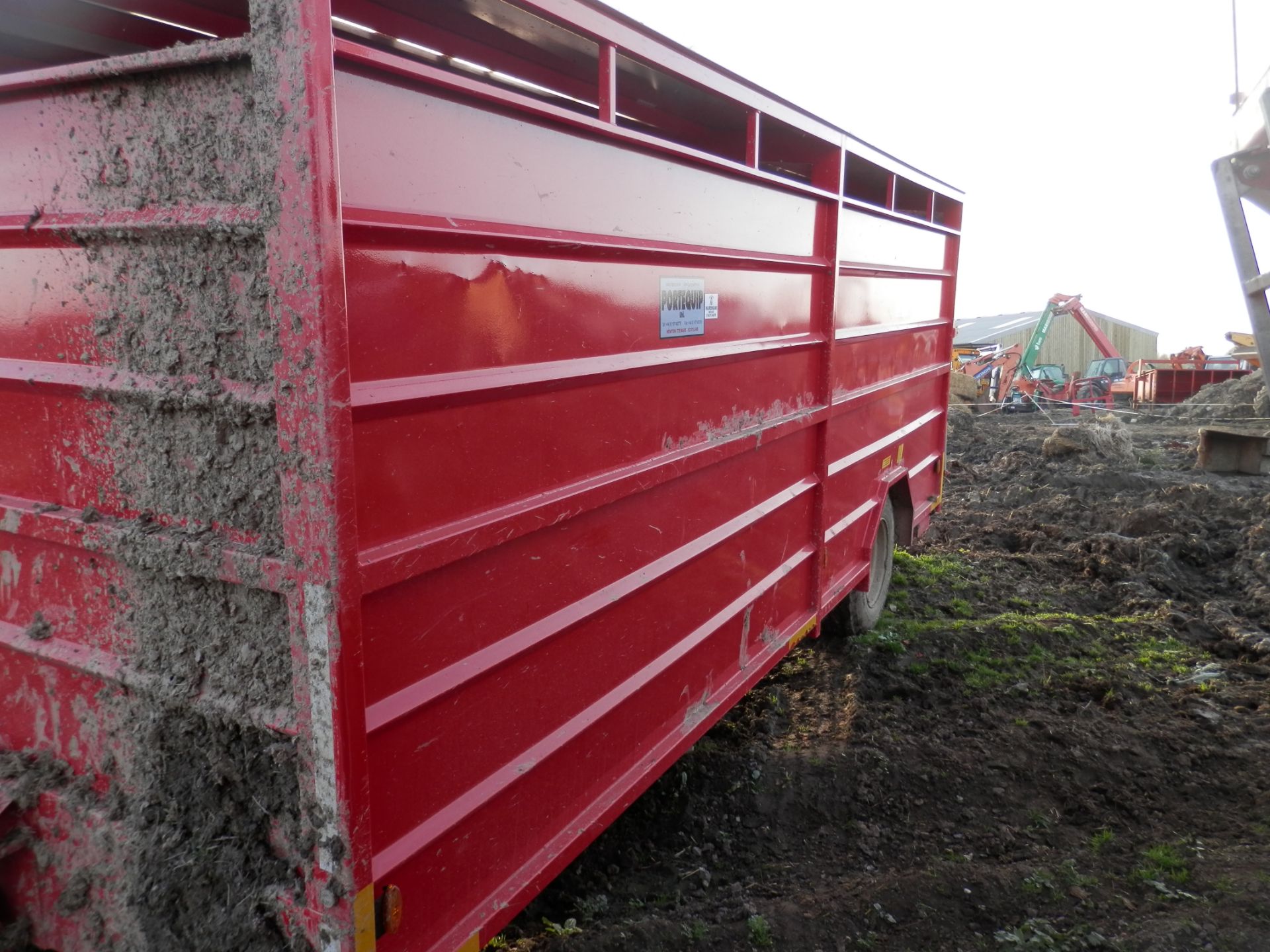 2016 PORTAQUIP 8 TONNE CATTLE TRAILER, GREAT CONDITION, READY TO USE. - Image 8 of 8