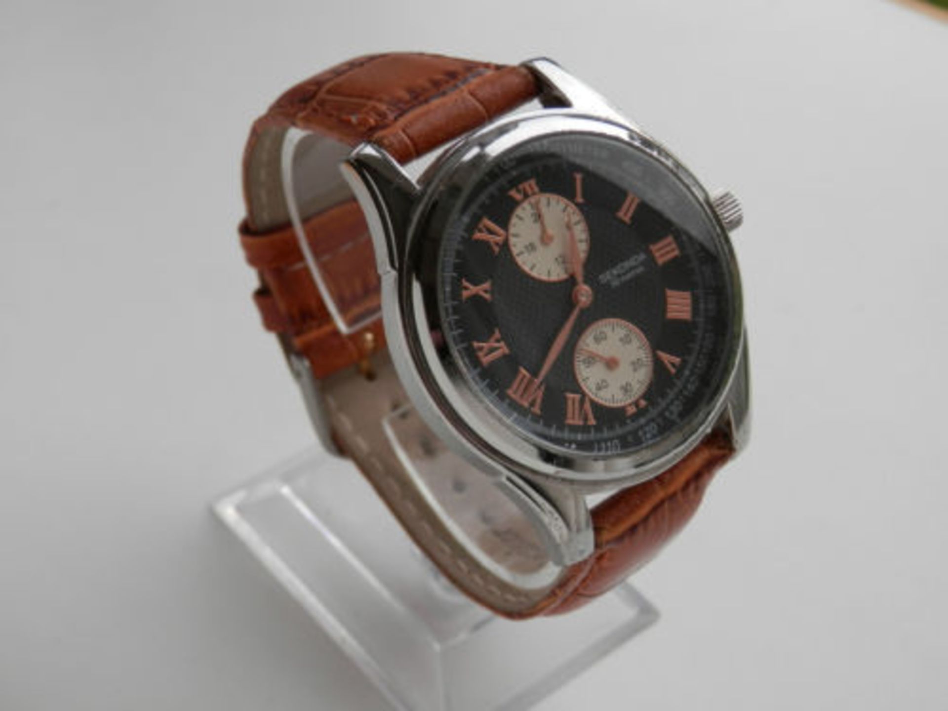 GORGEOUS CLASSIC LOOKING GENTS SEKONDA WORKING MINI DIAL WATCH, 24 HOUR DIAL